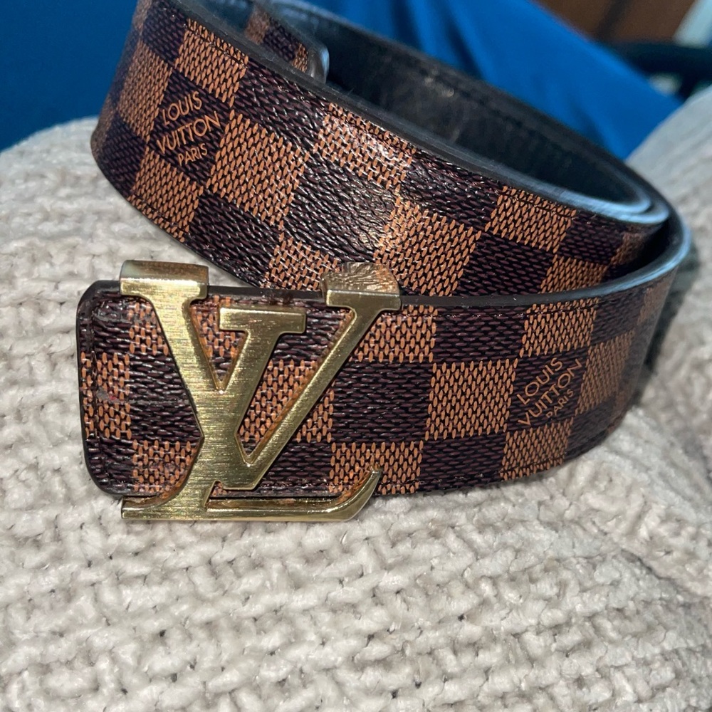 High class brown calfskin belt